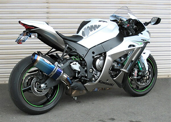 BEET ビート NASSERT(ナサート) Evolution TypeII スリップオンマフラー ZX-10RR ZX-10R KAWASAKI カワサキ マフラー サイレンサータイプ：チタン+ブルーチタン