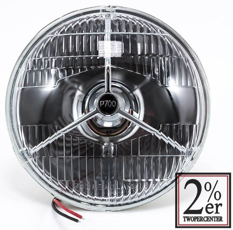 2%er ツーパーセンター スリーポイントヘッドライトレンズ ルーカスタイプ ヘッドライト 灯火類 電装系|ウェビック 店