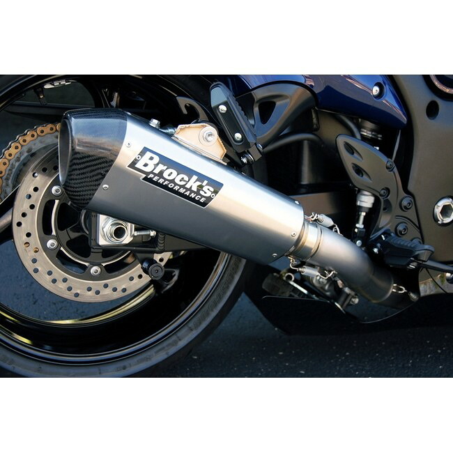 Brock&rsquo;s ブロックス フルチタンエキゾーストシステム CTマフラー(シングル) 1本出し GSX1300R HAYABUSAハヤブサ SUZUKI スズキ フルエキゾーストマフラー マフラー｜ウェビック　店