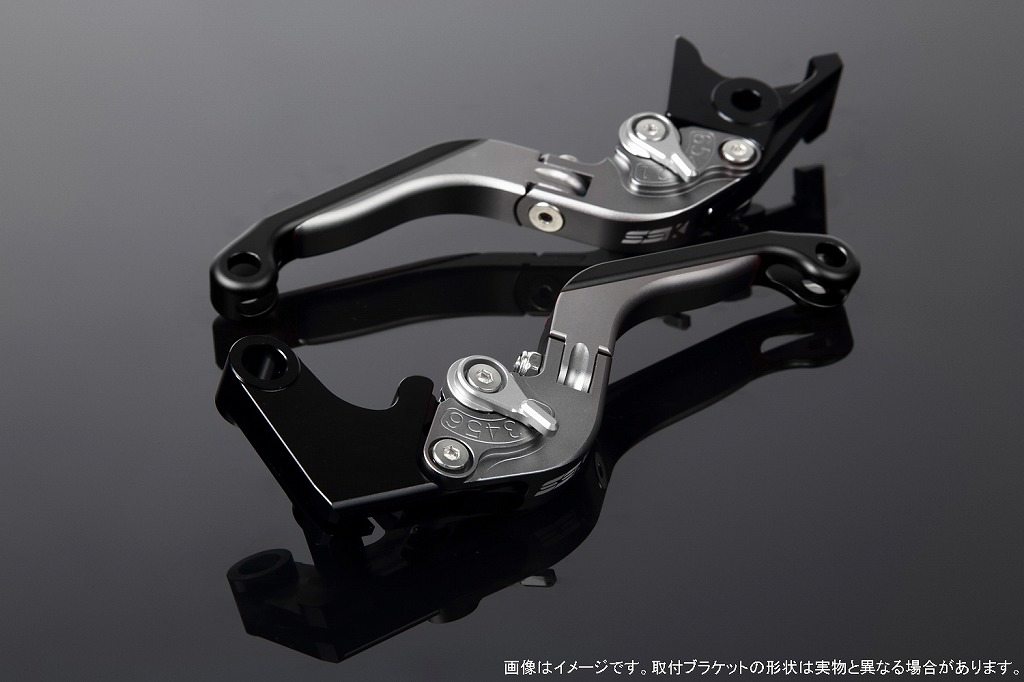 SPEEDRA スピードラ アルミビレットアジャストレバーセット 可倒延長式 125DUKEデューク 200DUKEデューク 250DUKEデューク 390DUKEデューク RC125 RC200 RC250 RC390 KTM ブレーキ・クラッチレバーセット ハンドル周辺パーツ ハンドル レバー本体カラー：マットチタン