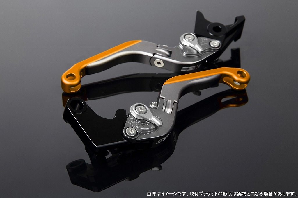 SPEEDRA スピードラ アルミビレットアジャストレバーセット 可倒延長式 125DUKEデューク 200DUKEデューク 250DUKEデューク 390DUKEデューク RC125 RC200 RC250 RC390 KTM ブレーキ・クラッチレバーセット ハンドル周辺パーツ ハンドル レバー本体カラー：マットチタン