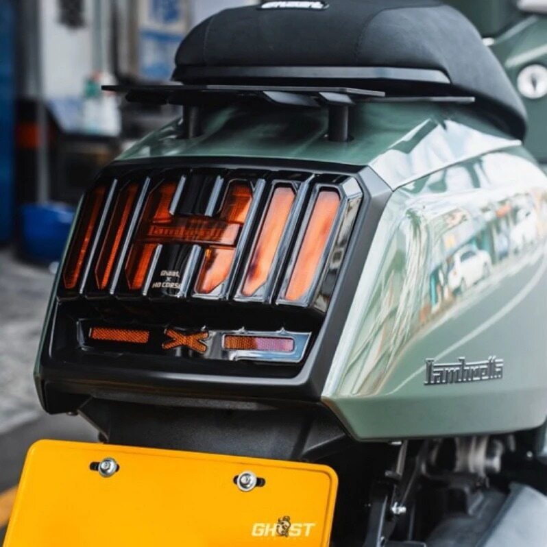 Ghost Factory ゴーストファクトリー Tail Light Decoration Cover X300 LAMBRETTA ランブレッタ その他テールランプオプション・補修部品 灯火類 電装系