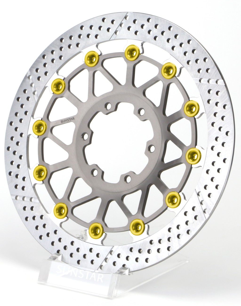 SUNSTAR サンスター WORKS EXPAND [ワークスエキスパンド] フロントディスクローター S1000RR Mパッケージ レースパッケージ BMW ブレーキディスクローター ブレーキ 右用 / ピンカラー：ゴールド / フローティングタイプ：セミフローティング