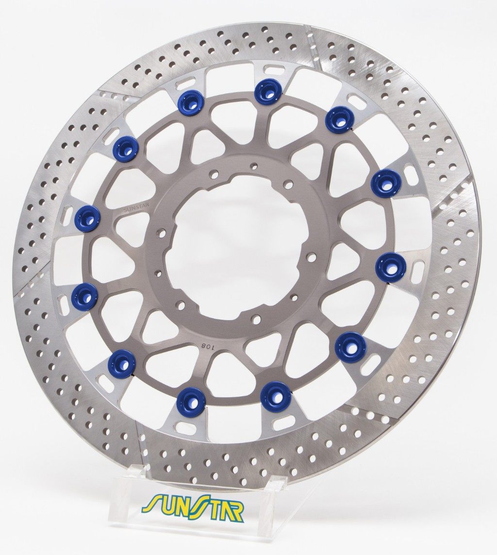 SUNSTAR サンスター WORKS EXPAND [ワークスエキスパンド] フロントディスクローター CBR929RR CBR954RR Fire Blade HONDA ホンダ ブレーキディスクローター ブレーキ 右用 / ピンカラー：ブルー / フローティングタイプ：セミフローティング