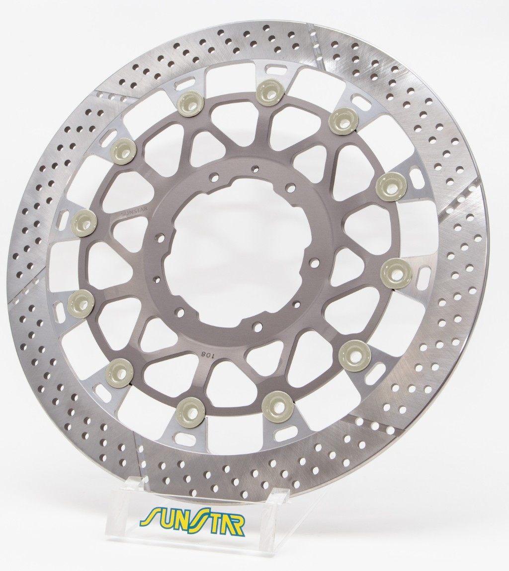 SUNSTAR サンスター WORKS EXPAND [ワークスエキスパンド] フロントディスクローター CBR929RR CBR954RR Fire Blade HONDA ホンダ ブレーキディスクローター ブレーキ 右用 / ピンカラー：ハードアルマイト(自然発色) / フローティングタイプ：セミフローティング