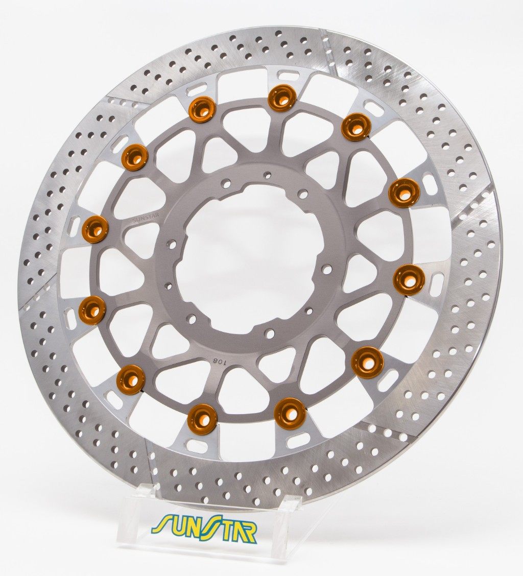 SUNSTAR サンスター WORKS EXPAND [ワークスエキスパンド] フロントディスクローター CBR929RR CBR954RR Fire Blade HONDA ホンダ ブレーキディスクローター ブレーキ 右用 / ピンカラー：オレンジ / フローティングタイプ：セミフローティング