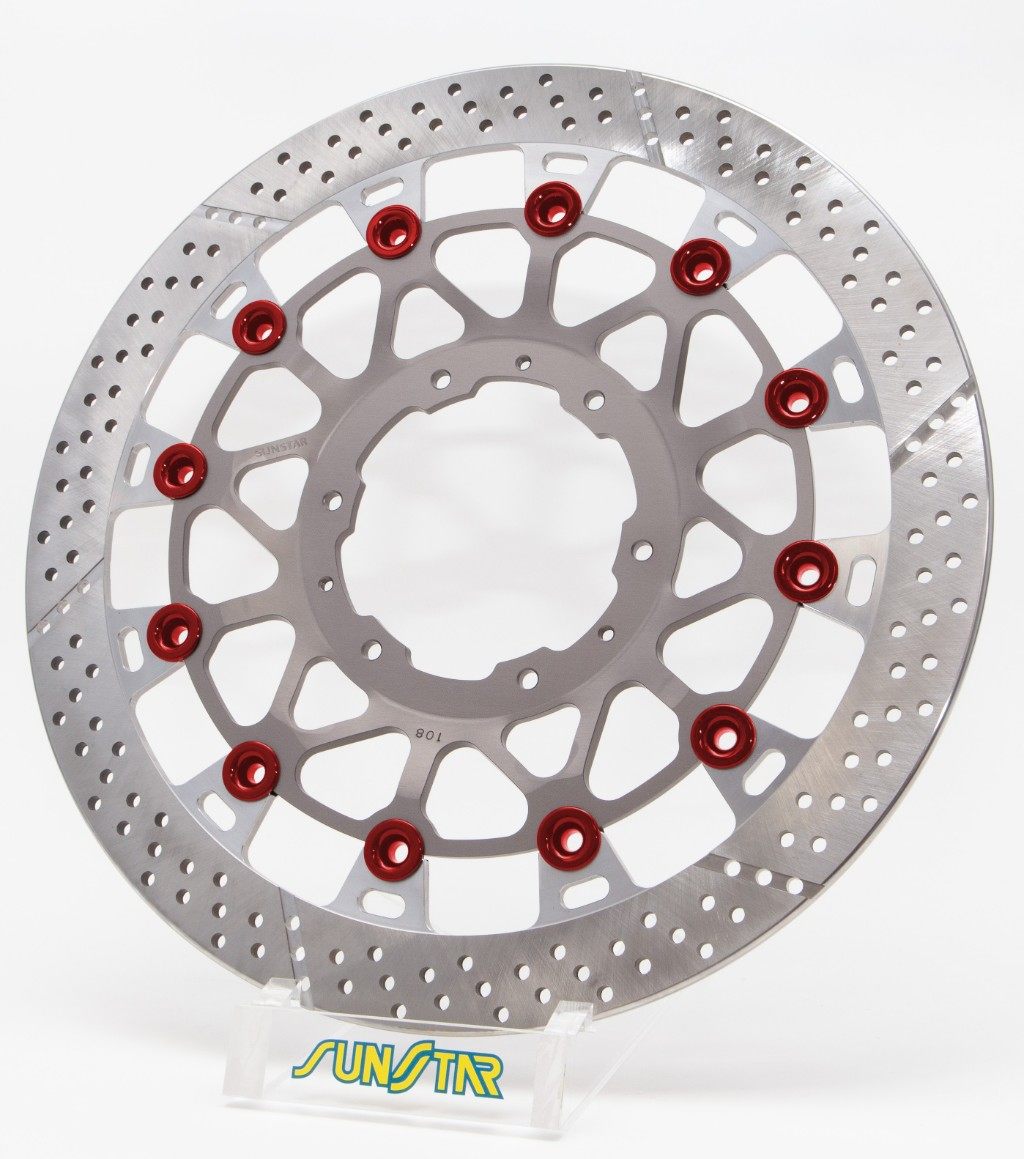 SUNSTAR サンスター WORKS EXPAND [ワークスエキスパンド] フロントディスクローター CBR929RR CBR954RR Fire Blade HONDA ホンダ ブレーキディスクローター ブレーキ 右用 / ピンカラー：レッド / フローティングタイプ：セミフローティング