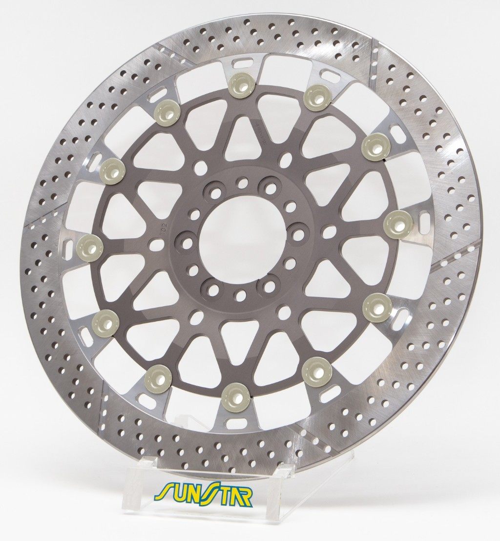 SUNSTAR サンスター WORKS EXPAND [ワークスエキスパンド] フロントディスクローター RSV4 1100 FACTORY RF RR TUONO V4 1190 RC8 RC8R APRILIA アプリリア KTM ブレーキディスクローター ブレーキ 右用 / ピンカラー：ハードアルマイト(自然発色)