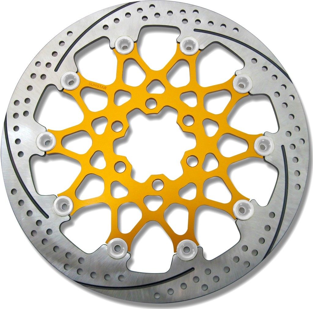 SUNSTAR サンスター PREMIUM RACING [プレミアムレーシング] フロントディスクローター 125 DUKE 200 250 390 RC KTM ブレーキディスクローター ブレーキ ピンカラー：シルバー / フローティングタイプ：セミフローティング