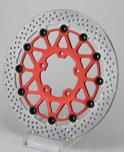 SUNSTAR サンスター WORKS EXPAND [ワークスエキスパンド] フロントディスクローター BRUTALE750S BRUTALE910S BRUTALE989R F4 MV AGUSTA アグスタ ブレーキディスクローター ブレーキ 右用 / ピンカラー：ハードアルマイト（自然発色）