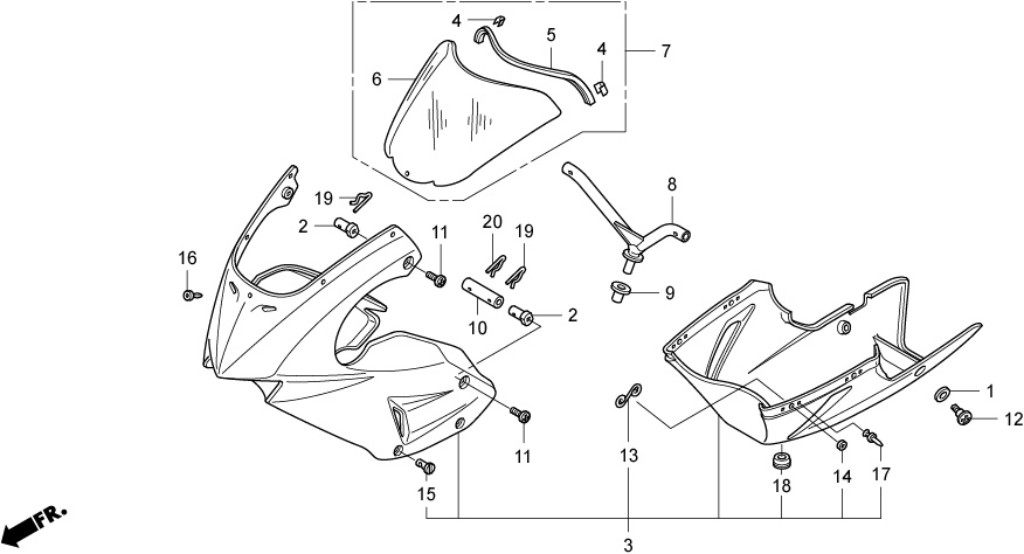 HRC エイチアールシー カウルステー NSF100 HONDA ホンダ 外装