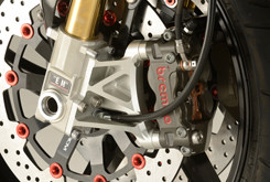 NITRO RACING ナイトロレーシング 倒立 OHLINS E×M PACKAGE [エクスモード・パッケージ] ZRX1200ダエグ KAWASAKI カワサキ フロントフォークキット サスペンション 足回り ステムカラー：シルバー / フェンダー素材：カーボン / フォークカラー：ブラック