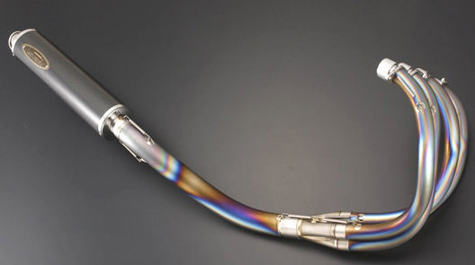 techserfu テックサーフ [ALL TITANIUM Exhaust TYPE-2] オールチタニウムエキゾーストマフラー タイプ-2 GSX-R1100 SUZUKI スズキ フルエキゾーストマフラー マフラー エキゾースト表面仕上げ：研磨 / サイレンサー構造素材：ステンレス｜ウェビック　店