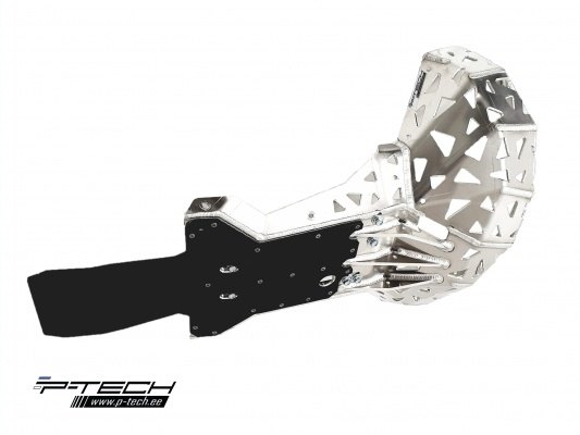 P-TECH ピーテック スキッド+チャンバーガード TE250 TE300 EXC250 EXC300 HUSABERG フサベル HUSQVARNA ハスクバーナ KTM アンダーガード・スキッドプレート フレーム