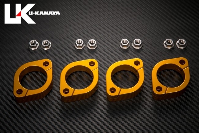 U-KANAYA ユーカナヤ アルミ削り出しエキゾーストフランジ [ZRX400/II専用] ZRX-2 ZRX400 KAWASAKI カワサキ マフラーフランジ マフラー