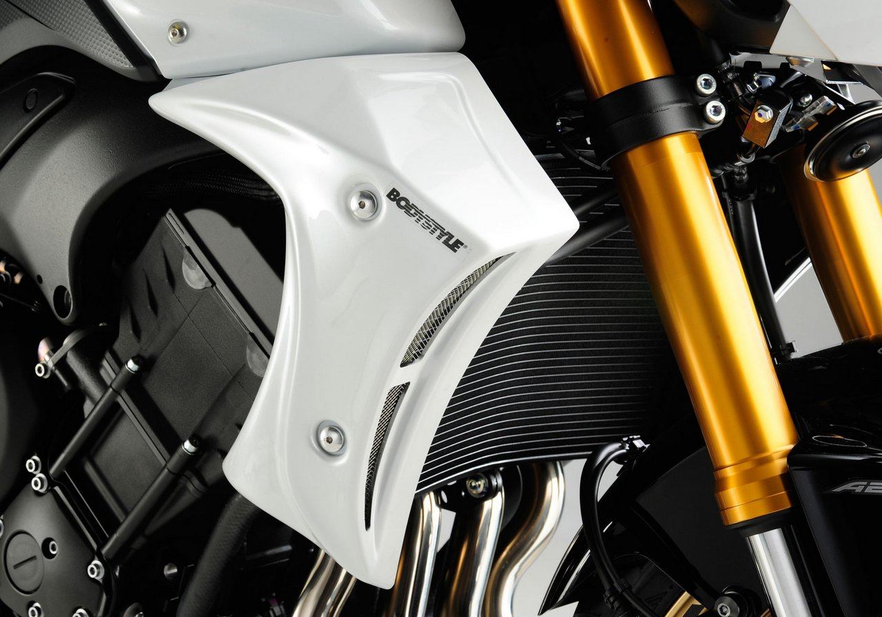 BODY STYLE ボディースタイル ラジエーターカバー(Sportsline radiator side cover) FZ8 YAMAHA ヤマハ ラジエーター 冷却関連 エンジン|ウェビック 店