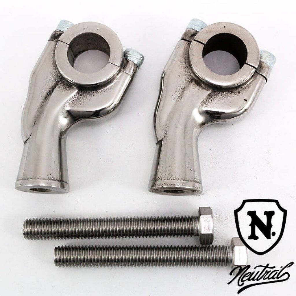 2%er ツーパーセンター 【NEUTRAL】3インチリブドプルバックライザー ハンドルポスト・ハンドルライザー ハンドル周辺パーツ ハンドル｜ウェビック　店 9,900円