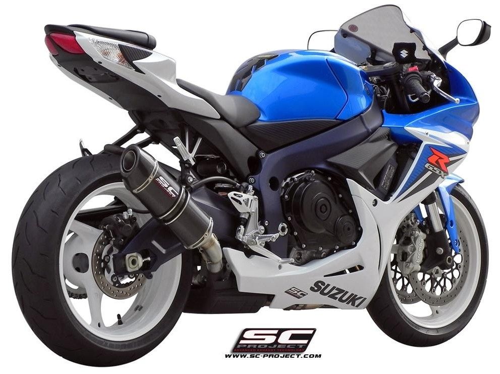 SC-PROJECT SCプロジェクト オーバル スリップオンサイレンサー (消音バッフル付属) GSX-R 600 750 SUZUKI スズキ スリップオンマフラー マフラー サイレンサータイプ：チタン