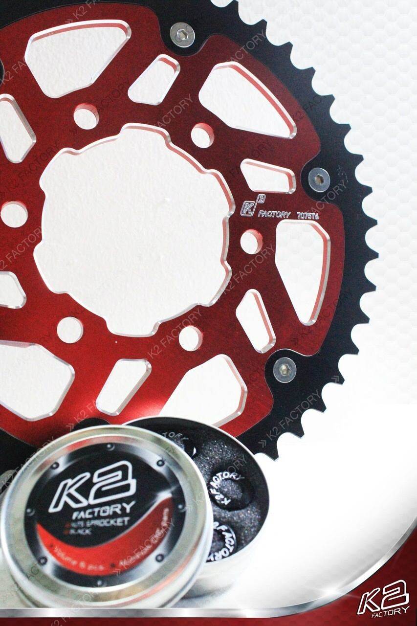 K2 Factory Brand ケーツーファクトリーブランド SPROCKET FOR CB500 リアスプロケット スチール＆アルミニウム HONDA ホンダ ドリブンスプロケット・リアスプロケット 駆動系 丁数：46T / カラー：Black｜ウェビック　店