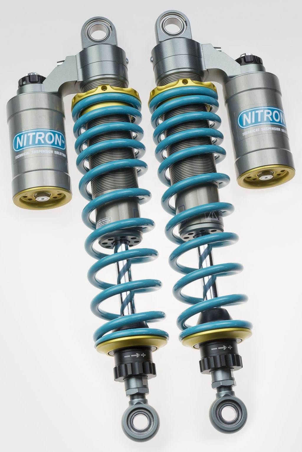 NITRON ナイトロン リアサスペンションツインショック TWIN R3 シリーズ Rebel1100 HONDA ホンダ リアサスペンション サスペンション 足回り テーマカラー：ゴールド / スプリングカラー：ターコイズ / ダンパーロッドコーティング(DLC)：なし｜ウェビック　店