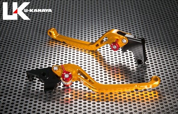 U-KANAYA ユーカナヤ スタンダードタイプ アルミビレットレバーセット MT-10 SP YAMAHA ヤマハ ブレーキ・クラッチレバーセット ハンドル周辺パーツ ハンドル レバーカラー:ゴールド / アジャスターカラー:ブラック / レバータイプ:ロング(レバー部全長:約173mm)|ウェビック 店