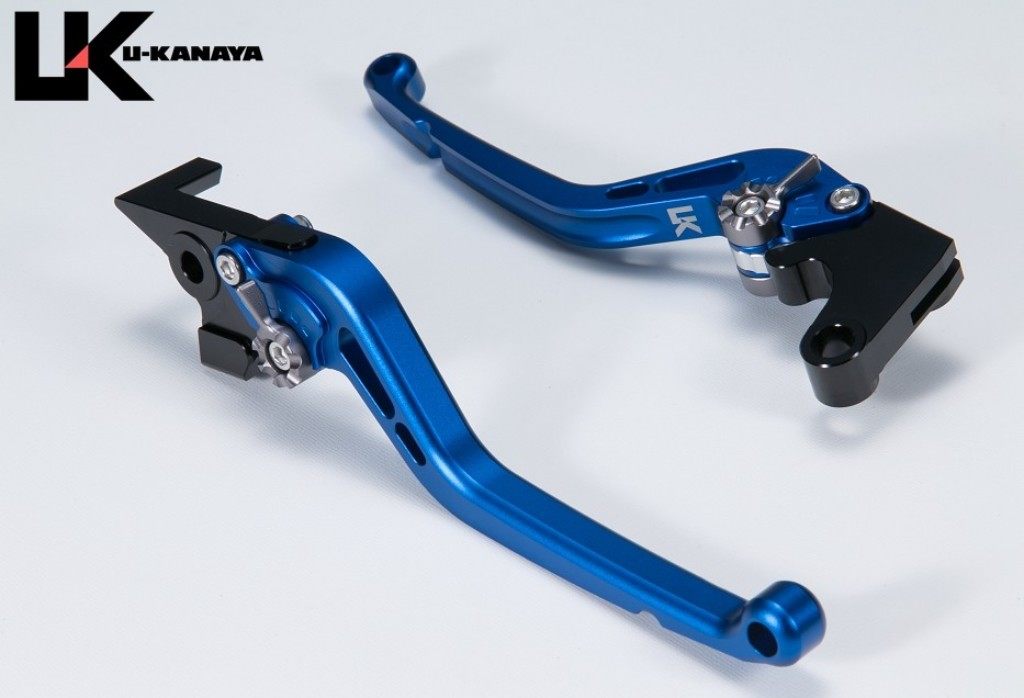 U-KANAYA ユーカナヤ スタンダードタイプ アルミビレットレバーセット マットカラー ジクサー150 ジクサー250 ジクサーSF250 SUZUKI スズキ ブレーキ・クラッチレバーセット ハンドル周辺パーツ ハンドル レバーカラー：マットブルー / アジャスターカラー：マットブルー