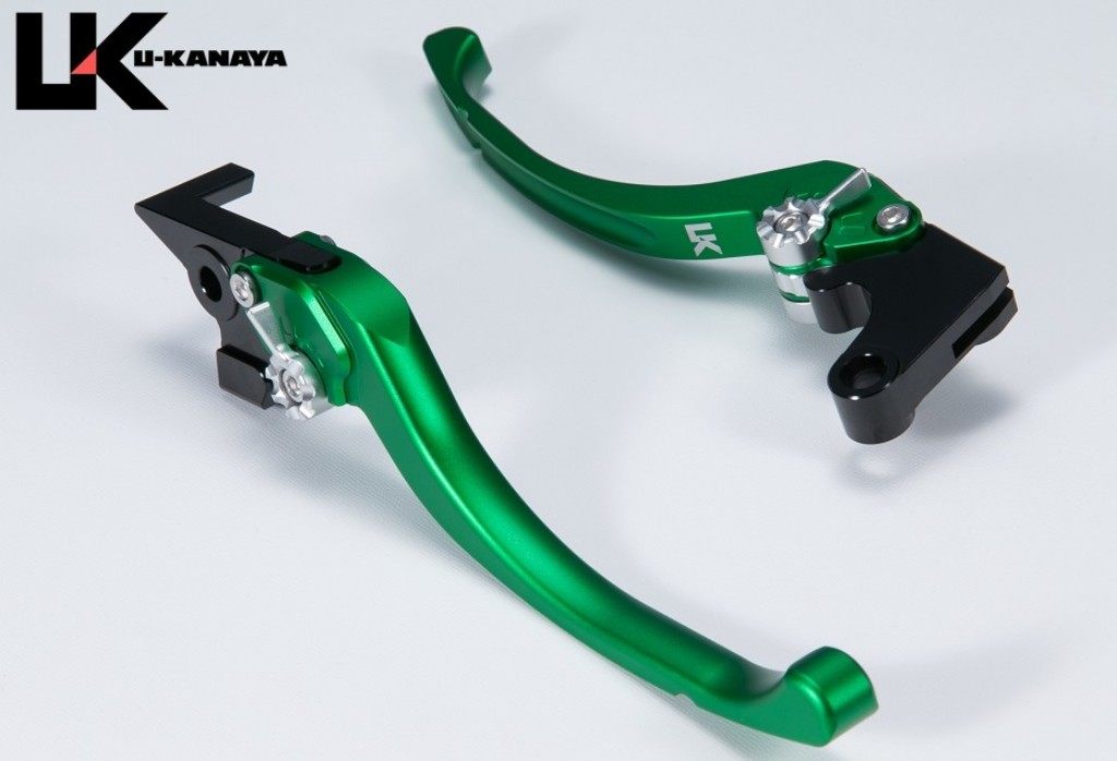 U-KANAYA ユーカナヤ ツーリングタイプ アルミビレットレバーセット マットカラー ジクサー150 ジクサー250 ジクサーSF250 SUZUKI スズキ ブレーキ・クラッチレバーセット ハンドル周辺パーツ ハンドル レバーカラー：マットグリーン / アジャスターカラー：マットレッド