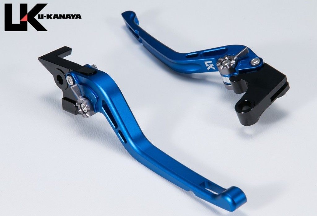 U-KANAYA ユーカナヤ GPタイプ アルミビレットレバーセット マットカラー PCX e：HEV PCX160 HONDA ホンダ ブレーキ・クラッチレバーセット ハンドル周辺パーツ ハンドル レバーカラー：マットブルー / アジャスターカラー：マットオレンジ