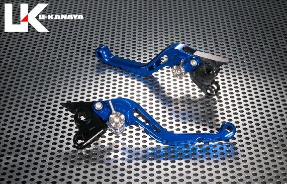 U-KANAYA ユーカナヤ スタンダードタイプ アルミビレットレバーセット VITPILEN401 SVARTPILEN401 SVARTPILEN250 SVARTPILEN125 HUSQVARNA ハスクバーナ ブレーキ・クラッチレバーセット ハンドル周辺パーツ ハンドル レバーカラー：ブルー / アジャスターカラー：オレンジ