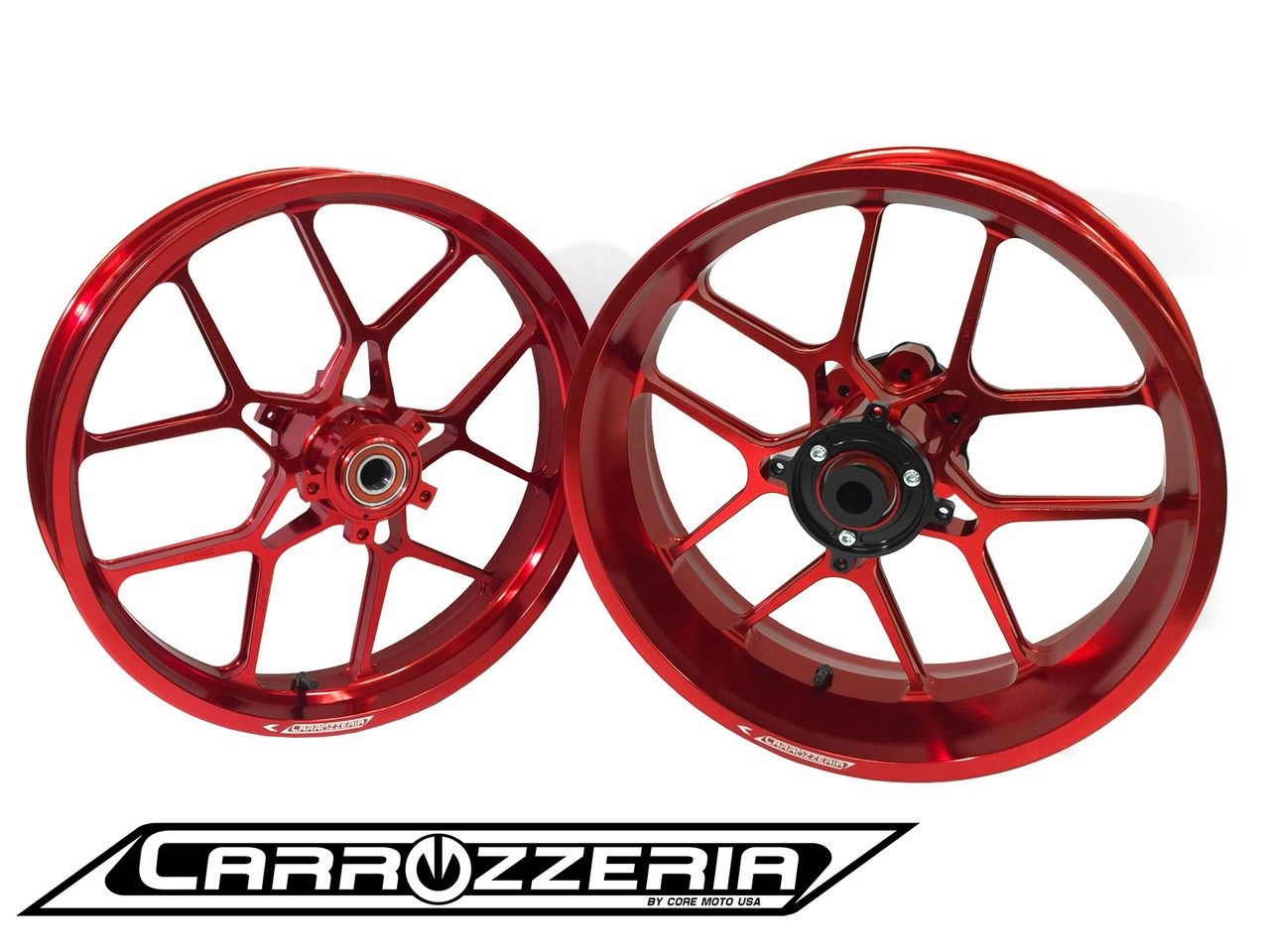 CLASS4 クラスフォーエンジニアリング Carrozzeria アルミ鍛造軽量ホイール GSXR1300 HAYABUSA SUZUKI スズキ ホイール ホイール関連 足回り カラー：ワインレッドアルマイト / ホイールベアリング：セラミックボールベアリング