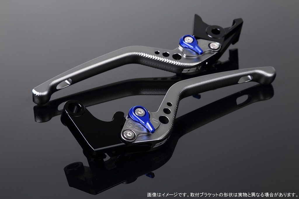 SPEEDRA スピードラ アルミビレットアジャストレバーセット 3Dロング NINJA ZX-10R ZX-6R NINJA1000 Z1000 Z750R KAWASAKI カワサキ ブレーキ・クラッチレバーセット ハンドル周辺パーツ ハンドル レバー本体カラー:マットチタン / アジャスターカラー:マットブルー|ウェビック 店