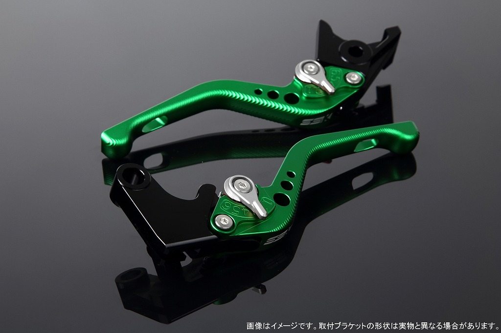 SPEEDRA スピードラ アルミビレットアジャストレバーセット 3Dショート 125DUKEデューク 200DUKEデューク 250DUKEデューク 390DUKEデューク RC125 RC200 RC250 RC390 KTM ブレーキ・クラッチレバーセット ハンドル周辺パーツ ハンドル レバー本体カラー：マットグリーン