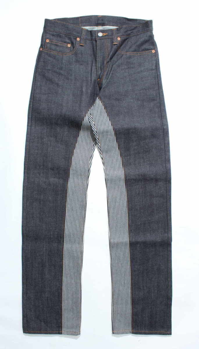 児島ジーンズ モンキーコンボワークパンツ【デニム×HICKORY】 デニムパンツ・ジーンズ・チノパンツ パンツ・ボトムス アパレル