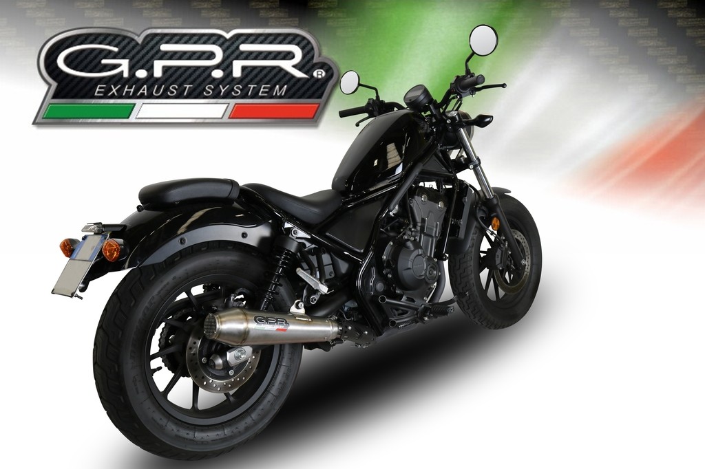 GPR ジーピーアール HOMOLOGATED スリップオンマフラー CMX 500 REBEL HONDA ホンダ マフラー