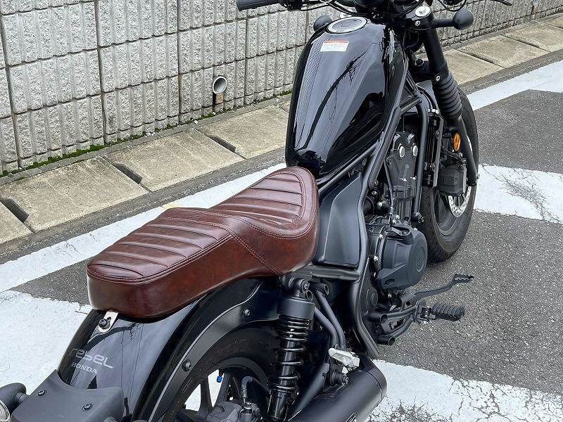 おまけ付】 ホンダ レブル 250 500 ダイヤステッチローダウン ガン