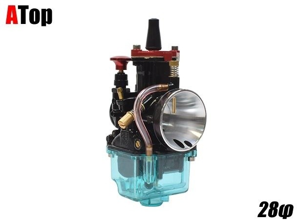 ATop エートップ ブラックキャブレター 28Φ 2サイクル 4サイクル キャブ PWKタイプ キャブレター 吸気関連 エンジン