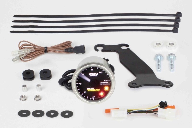 SP武川 SPタケガワ Φ48スモールDNタコメーター 12500rpm(レブインジケーター付) CT125 HONDA ホンダ 多機能タコ・スピードデジタルメーター メーター・インジケーター関係 電装系