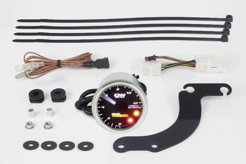 SP武川 SPタケガワ Φ48スモールDNタコメーター 12500rpm(レブインジケーター付) モンキー125 HONDA ホンダ 多機能タコ・スピードデジタルメーター メーター・インジケーター関係 電装系