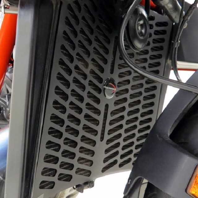 POWERBRONZE ラジエターカバー 1290SuperDukeR KTM ラジエーターコアガード・オイルクーラーコアガード 冷却関連 エンジン
