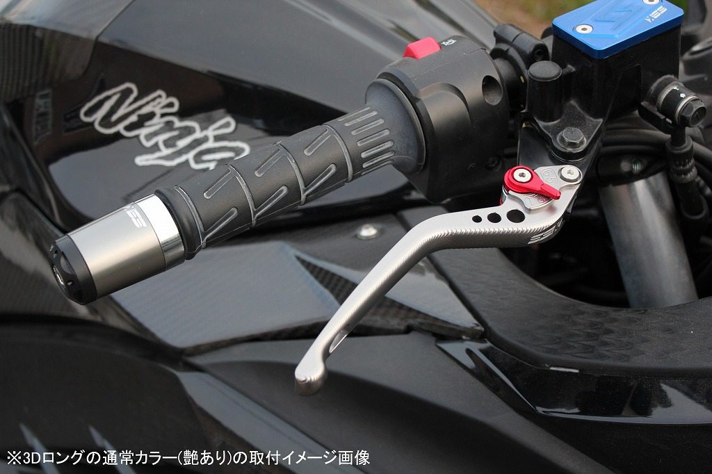 SPEEDRA スピードラ アルミビレットアジャストレバーセット 3Dロング SUZUKI スズキ ブレーキ・クラッチレバーセット ハンドル周辺パーツ ハンドル レバー本体カラー：マットシルバー / アジャスターカラー：マットレッド