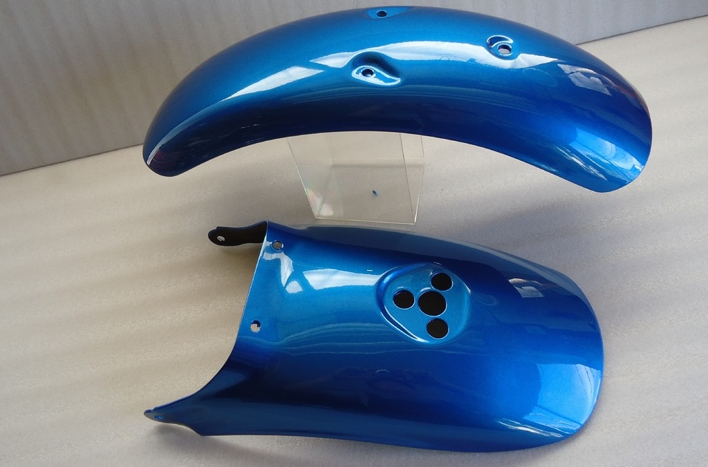 CAT&rsquo;S FACTORY キャッツファクトリー フロント・リアカラーフェンダー モンキー125 HONDA ホンダ リアフェンダー フェンダー関連 外装 カラー：パールグリッターリングブルー｜ウェビック　店