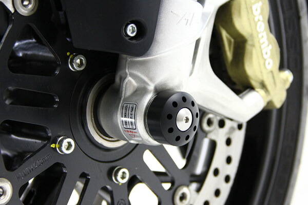 MOTO CORSE モトコルセ フロントアクスルスライダー＆チタニウムスクリュー TURSIMO VELOCE 800 15 STRADALE RIVALE 14-15 F3 12-15 675 BRUTALE DRAGSTER 13-15 MV AGUSTA アグスタ アクスルスライダー フレーム