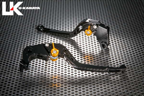 U-KANAYA ユーカナヤ GPタイプ アルミビレットレバーセット GSX-S1000 GSX-S1000F SUZUKI スズキ ブレーキ・クラッチレバーセット ハンドル周辺パーツ ハンドル レバーカラー：ブラック / アジャスターカラー：ブラック / レバータイプ：ロング(レバー部全長：約175mm)