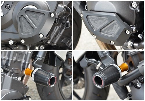 AGRAS アグラス レーシングスライダーSET CB1000R 2018- HONDA ホンダ エンジンスライダー・フレームスライダー フレーム ジュラコンカラー：ブラック(ロゴ有)
