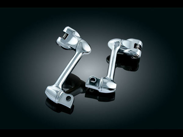 Kuryakyn クリアキン 4インチADJUSTABLE＆LOCKABLEオフセット クリアキンのクルーズペグマウント[#7887]もしくはマウンティング用U字型金具[#8015]用 HARLEY-DAVIDSON ハーレーダビッドソン その他ステップオプション・補修部品 ステップ 足回り