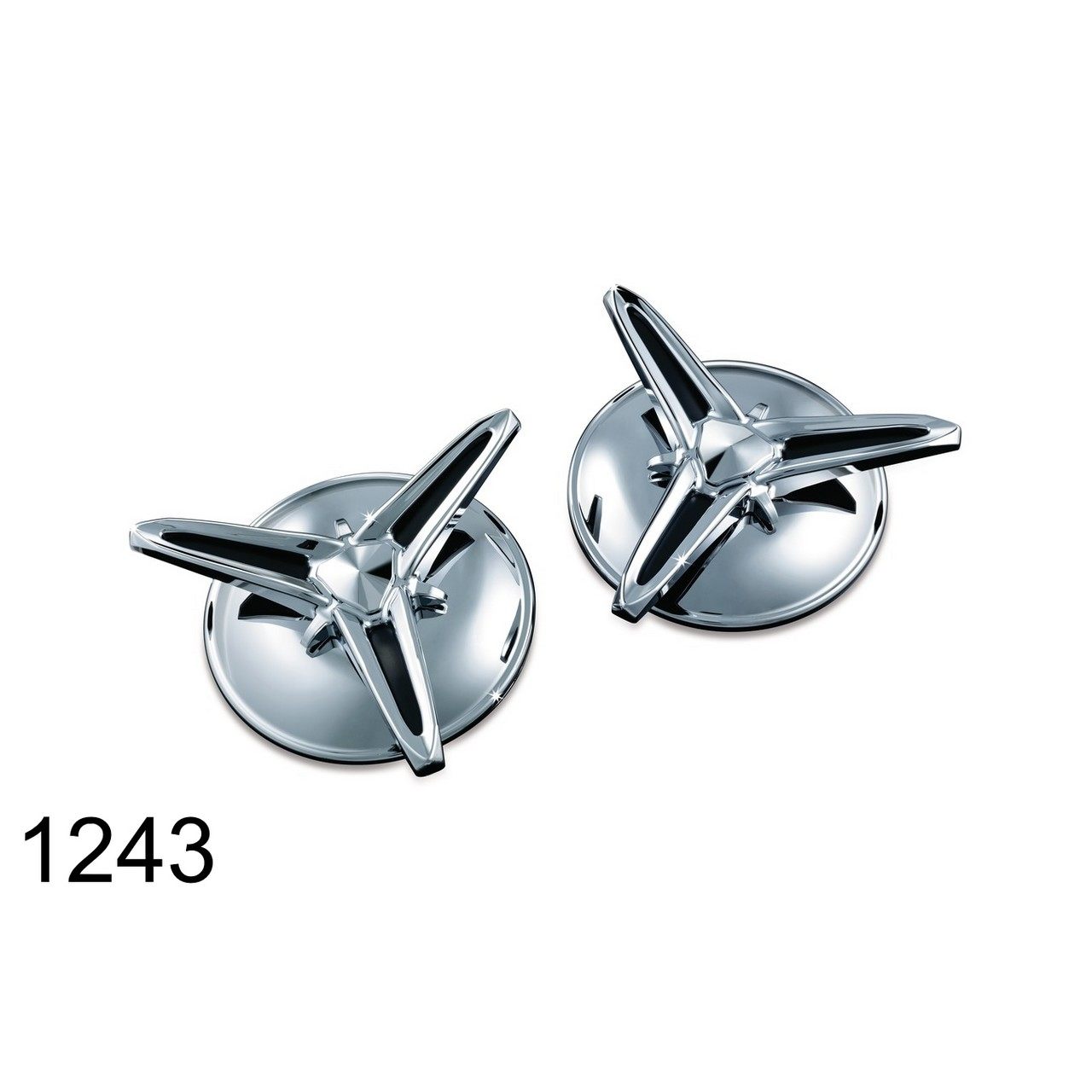 Kuryakyn クリアキン Knock-Off Center Caps[センターキャップ] 09-17 FLHTCUTG Tri Glide Ultra Classics 10-11 FLHXXX Street Trikes HARLEY-DAVIDSON ハーレーダビッドソン その他汎用外装部品・ドレスアップパーツ 外装