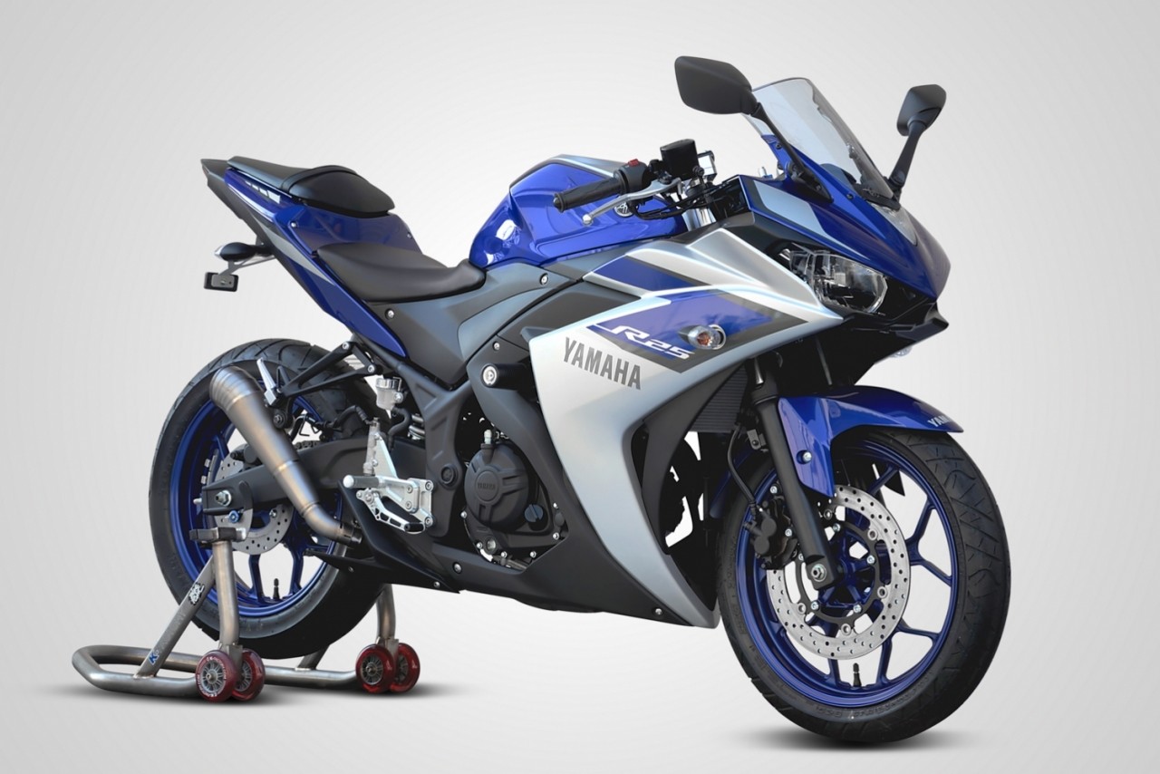 K-FACTORY ケイファクトリー メガホン スリップオンマフラー YZF-R25 YAMAHA ヤマハ マフラー｜ウェビック　店