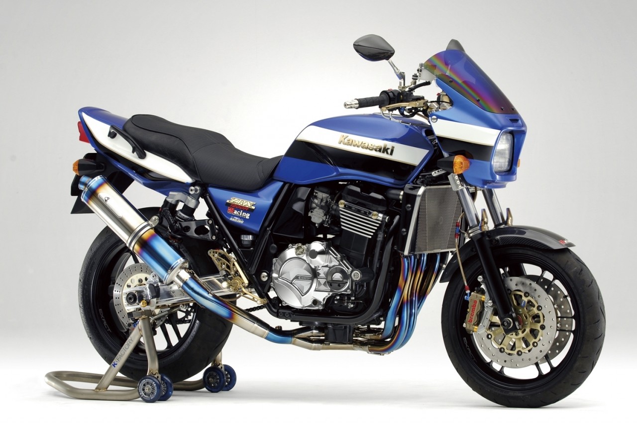 ZRX400 フルエキ モリワキ チタン エキパイ Kファクトリー マフラー