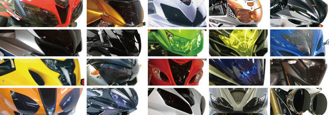 POWERBRONZE レンズシールド Z1000 水冷 KAWASAKI カワサキ ヘッドライトレンズシールド 外装