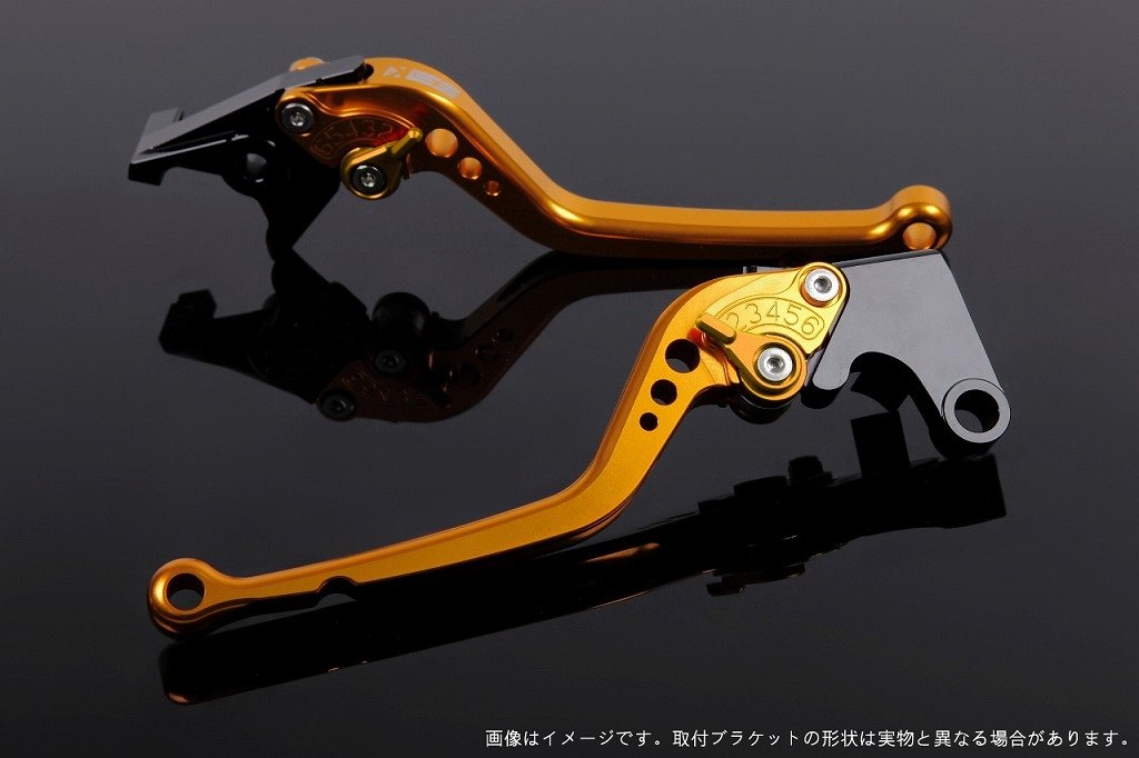 SPEEDRA スピードラ アジャストレバー スタンダードロング XMAX YAMAHA ヤマハ ブレーキレバー ハンドル周辺パーツ ハンドル レバー本体カラー：ゴールド / アジャスターカラー：ゴールド